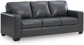 Signature Design by Ashley Blue Leather Match Sofa, No Assembly Required by Unknown