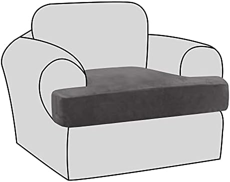 H.VERSAILTEX Stretch Velvet T Cushion Chair Covers by HVERSAILTEX