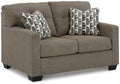 Signature Design by Ashley Mahoney 2-Seater Loveseat, Chocolate Brown by Unknown