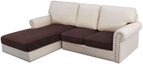 H.VERSAILTEX Velvet Stretch Sectional Couch Covers by HVERSAILTEX