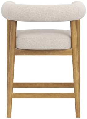 Nathan James Demi Modern Barrel Bar Stool - Image 3