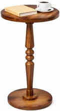Small Wooden Round Side Table by Unknown