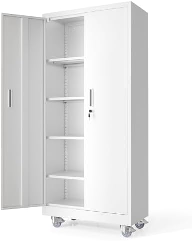 VINGLI Rolling Metal Storage Cabinet by VINGLI