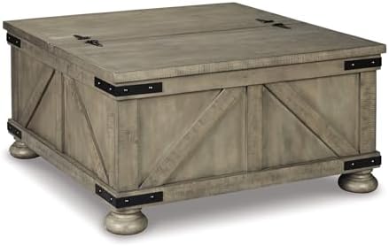 Signature Design by Ashley Aldwin Farmhouse Square Coffee Table by Unknown