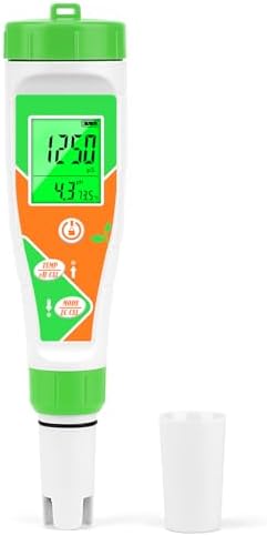 pH Meter for Water Hydroponics Nutrient 4 in 1 Digital EC pH TDS Temp Meter for by ORAPXI