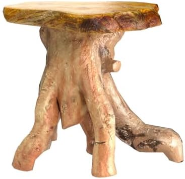 WELLAND Solid Wood Pedestal End Table - Image 5