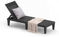 Outdoor Chaise Lounge Chair 5-Position Adjustable Backrest by ASKPASS