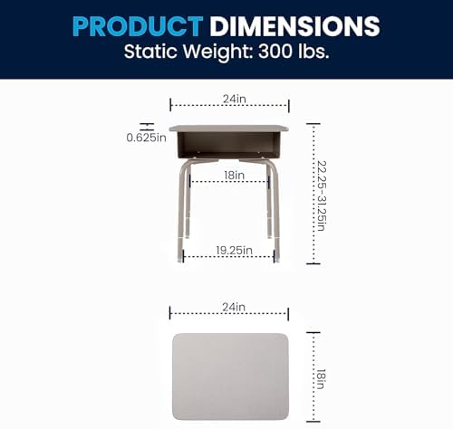 Flash Furniture Billie Student Desk - Image 3