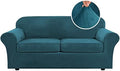 H.VERSAILTEX Real Velvet Plush 3 Piece Stretch Sofa Covers Couch Covers by HVERSAILTEX
