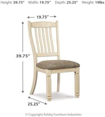 Signature Design by Ashley Bolanburg Upholstered Wood Dining Chairs, 2 Pack - Image 3