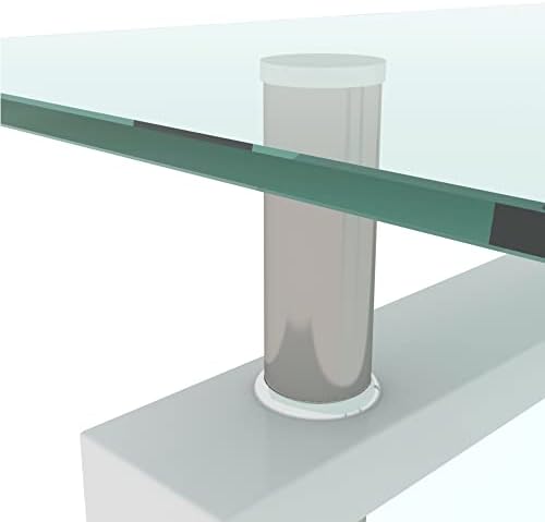 Rectangle Glass Coffee Table for Living Room - Image 7