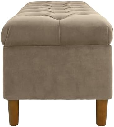 HomePop 40" Ainsley Button Tufted Storage Bench - Image 5