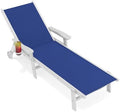 AreShark HDPE Patio Chaise Lounge Chair by AreShark