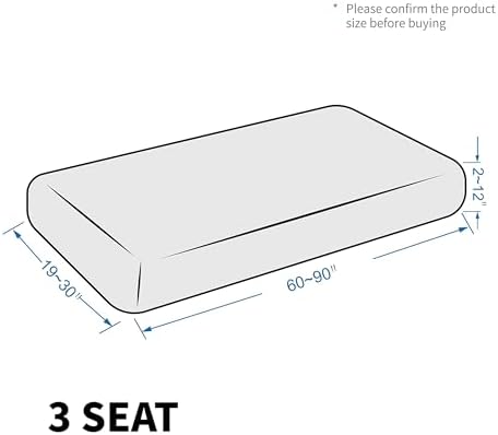 MAXIJIN Velvet Stretch Couch Cushion Covers Soft Sofa Cushion Cover Replacement - Image 6