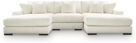 Signature Design by Ashley 3-Piece Double Chaise Sectional Couch by Unknown