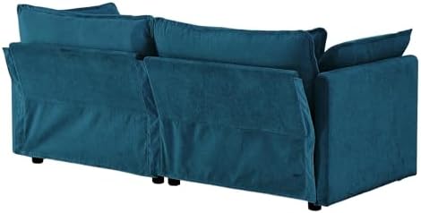 Tmsan 76.7" Deep Seat Cloud Loveseat Couch, 2 Seater Sectional Sofa - Image 7