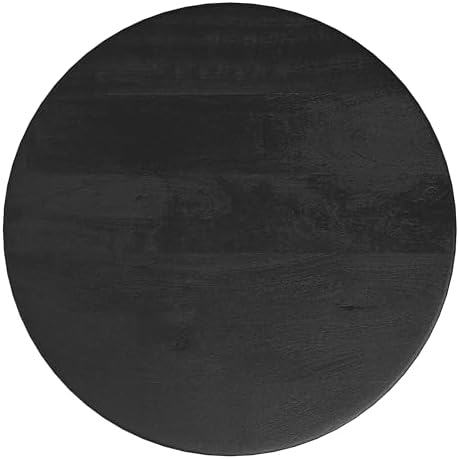 SIMPLIHOME Boyd 13" Wide Solid Wood Round End Table in Black - Image 5