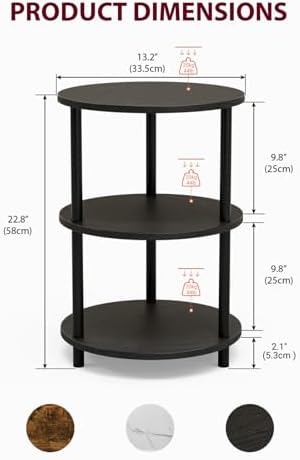XBurmo Small Round End Table - Image 3
