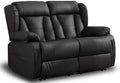 56.7" Reclining Loveseat Sofa, RV Loveseat Recliner Couch by WISHDEER