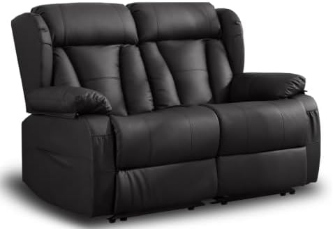 56.7" Reclining Loveseat Sofa, RV Loveseat Recliner Couch by WISHDEER