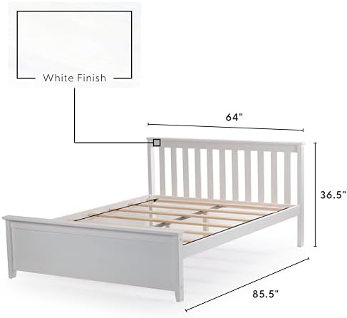 Plank+Beam Solid Wood Queen Bed Frame, Platform Bed - Image 2