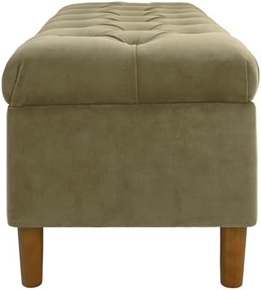HomePop 40" Ainsley Button Tufted Storage Bench - Image 5