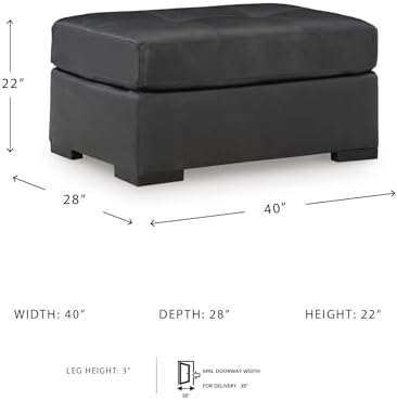 Signature Design by Ashley Brindley Pier Oversized Accent Ottoman, Fully - Image 3