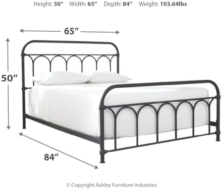 Signature Design by Ashley Queen Metal Bed Frame - Image 3