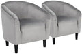 Yaheetech Compact Velvet Accent Chairs Set of 2 by Yaheetech