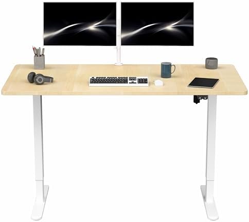 VIVO Light Wood 60 x 30 in Standing Desk, DESK-KIT-0W6C by VIVO