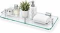 1 Pack Bathroom Glass Shelf, 15.7in Wall Mount Modern Floating Shelf by Unknown