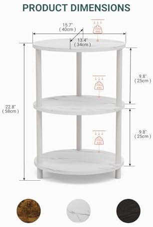 Small Round Side Table - Image 2