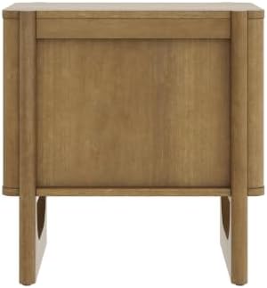 Nathan James Solace Mid Century Modern 2 Drawer Nightstand - Image 3