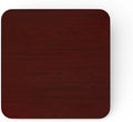 24" x 24" Square Reversible Cherry/Black Laminated Table Top, Commercial Table by Mix.Home