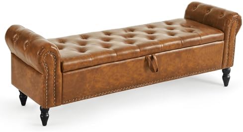 Furniliving 63” End of Bed Bench, Bedroom Bench by FurnilivingFurnitureforHome