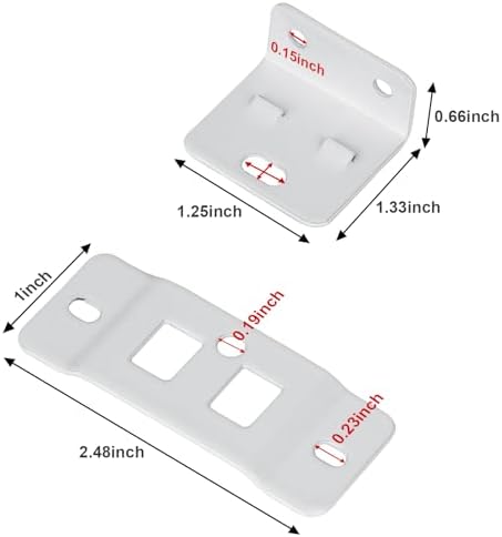 10 Pack Quick Fitting Furniture Joint Bracket, Duty Corner Brace Joint Right - Image 2