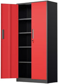 SUNCROWN 72" Metal Storage Cabinet by HOME