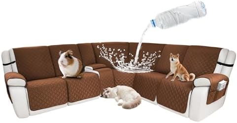Waterproof Sectional Reclining Couch Covers L Shaped Recliner Sectional Sofa by ROFASVCO