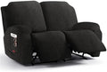 4 Pieces Stretch Recliner Loveseat Covers by Jcones