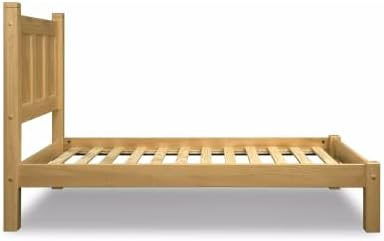 Grain Wood Furniture Shaker Panel Platform Bed, Natural Solid Wood - Image 6