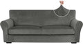 XINEAGE 3-Piece Velvet Sofa Cover, Couch Covers by XINEAGE