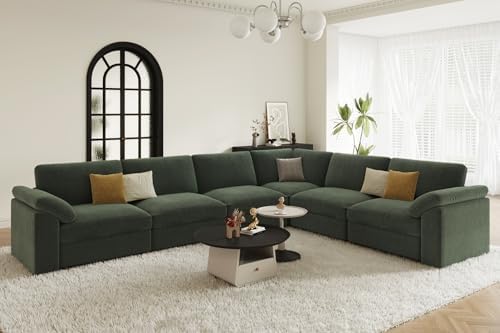 EASE MOOSE Oversized L Shape Sectional Couch, Comfty Deep Seat Couch - Image 3