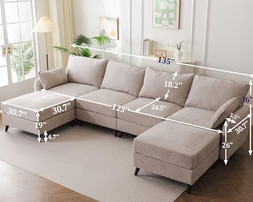 Rexulqo 135'' Modular Sectional Sofa - Image 2
