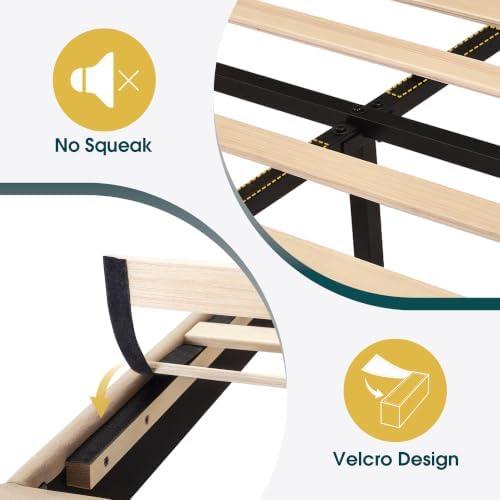 WEEWAY Twin Size Fabric Bed Frame - Image 6