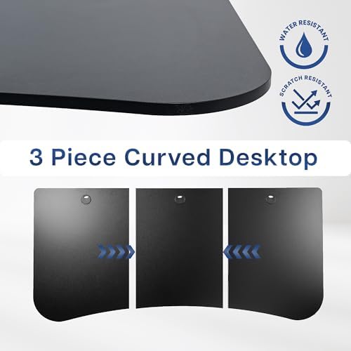 VIVO Black 63 x 32 inch Table Top, DESK-TOP1B - Image 5