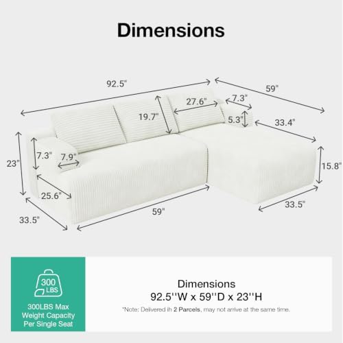 Novilla L-Shape Boneless Couches - Image 2