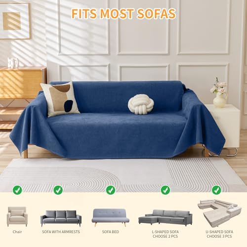 Deep Dream Cat-Scratch Resistant Couch Cover, Waterproof Sofa Cover - Image 6
