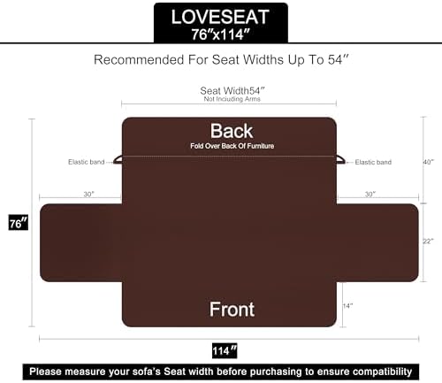 U-NICE HOME Loveseat Sofa Cover - Image 6