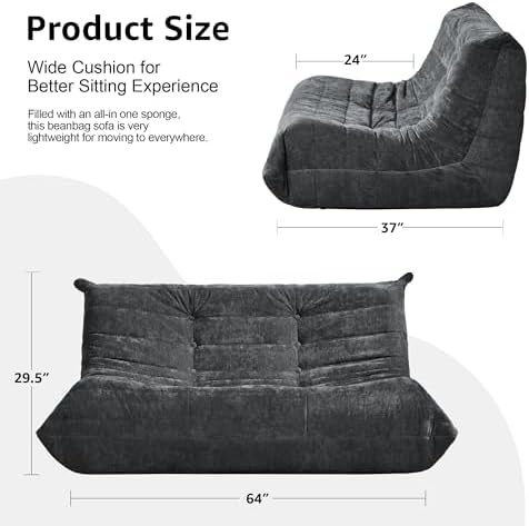 Hobestluk Large Bean Bag Chairs - Image 2