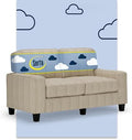 Serta Palisades 61" Track Arm Sofa, Easy Care Polyester, Soft Pillow Back by Serta